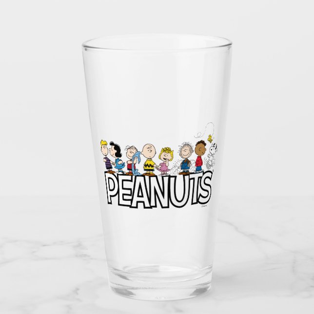Peanuts Gang Group Lineup Glas (Vorderseite)