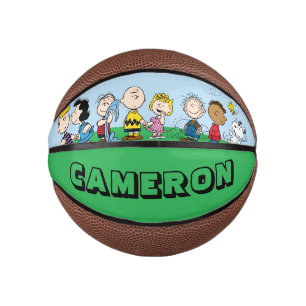 Peanuts Gang Group Lineup Mini Basketball