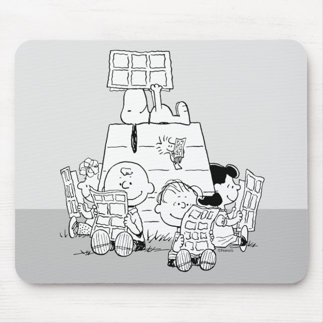 Peanuts Gang Reading Comic Mousepad (Vorne)