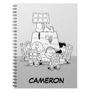 Peanuts Gang Reading Comic Notizblock