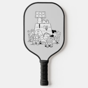 Peanuts Gang Reading Comic Pickleball Schläger