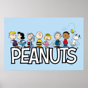 Peanuts-Gruppe Aufstellung Poster