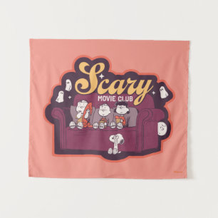 Peanuts Gruselige Filmclub Halloween Couch Wandteppich