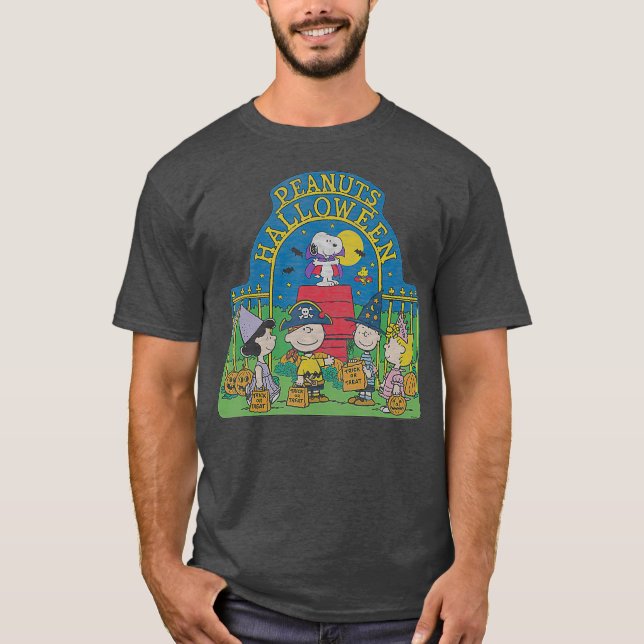 Peanuts Halloween-Gruppe T-Shirt (Vorderseite)