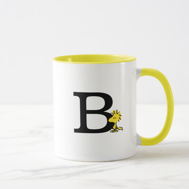PEANUTS | Holz | Monogramm B Tasse (Rechts)