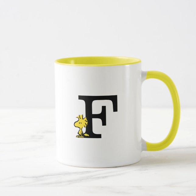 PEANUTS | Holz | Monogramm F Tasse (Rechts)