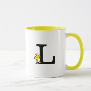 PEANUTS Holz Monogramm L Tasse