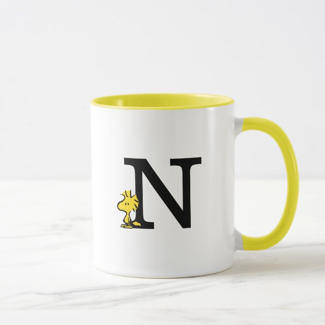 PEANUTS | Holz | Monogramm N Tasse (Rechts)