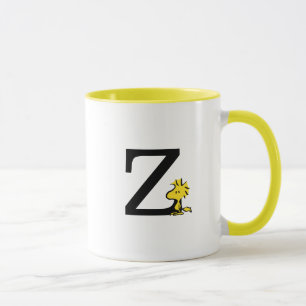 PEANUTS Holz Monogramm Z Tasse