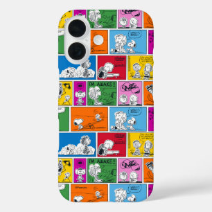 PEANUTS   Klassisches Comic Muster iPhone 16 Hülle