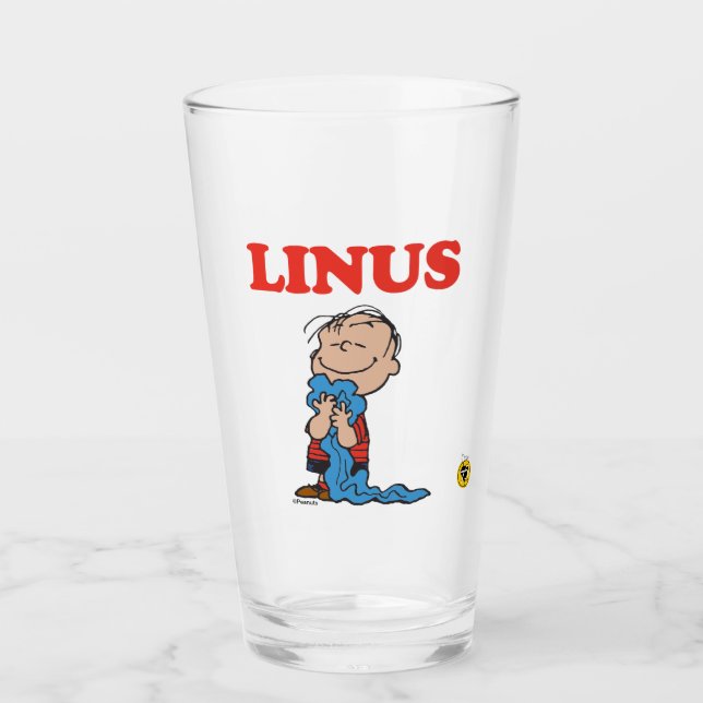 Peanuts | Linus-Decke-Lächeln Glas (Vorderseite)