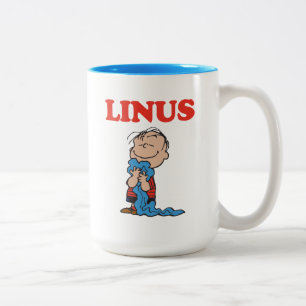 Peanuts Linus-Decke-Lächeln Zweifarbige Tasse