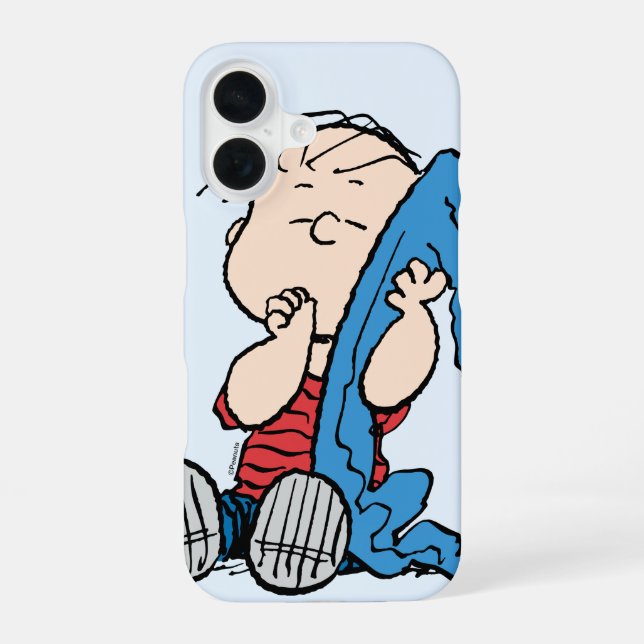Peanuts | Linus & Seine Decke iPhone 16 Hülle (Rückseite)