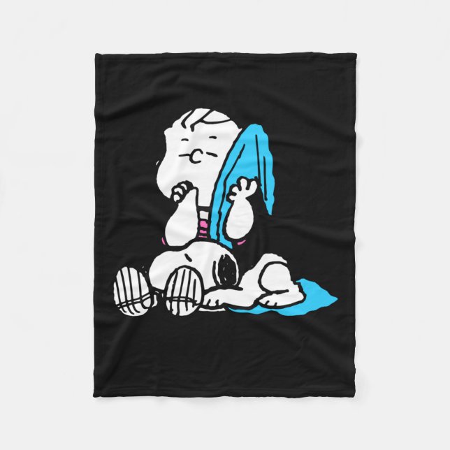 Peanuts Linus T-Shirt  Fleecedecke (Vorderseite)