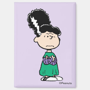 Peanuts Lucy Braut des Frankenstein Halloween Magnet