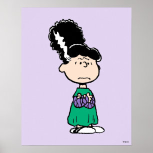 Peanuts Lucy Braut des Frankenstein Halloween Poster