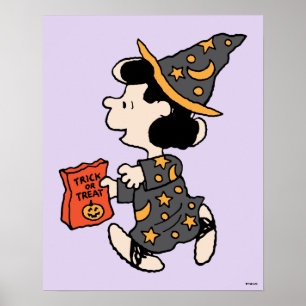 Peanuts Lucy Hexen Kostüm Halloween Poster