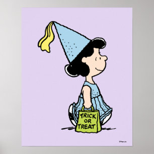 Peanuts Lucy Prinzessinnen-Kostüm Halloween Poster
