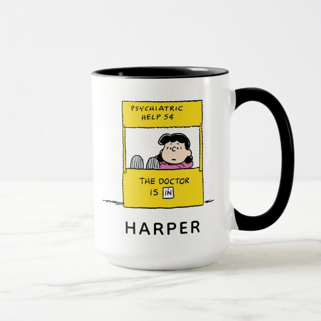 Peanuts | Lucy & the Doctor Is In Tasse (Rechts)