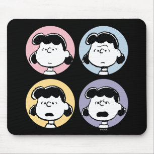 Peanuts Lucys Gesichter Mousepad