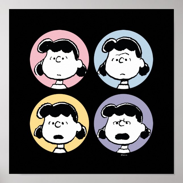 Peanuts | Lucys Gesichter Poster (Vorne)
