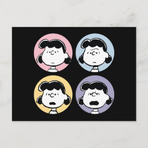 Peanuts Lucys Gesichter Postkarte