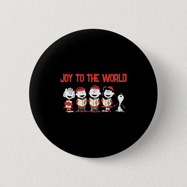 Peanuts Merry Christmas Holiday Choir _1  Button (Vorderseite)