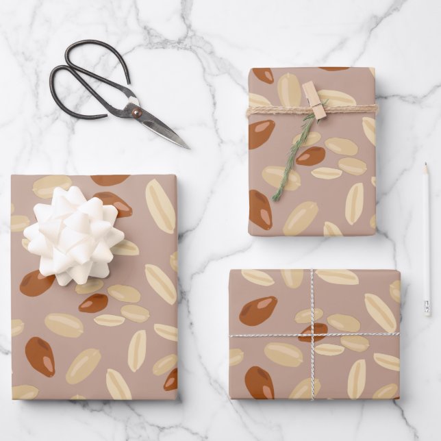 Peanuts Muster Geschenkpapier Set (Vorderseite)