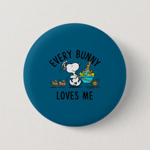 Peanuts - Ostern - jeder Hase mag mich Peanuts - Button