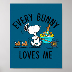 Peanuts - Ostern - jeder Hase mag mich Peanuts -  Poster