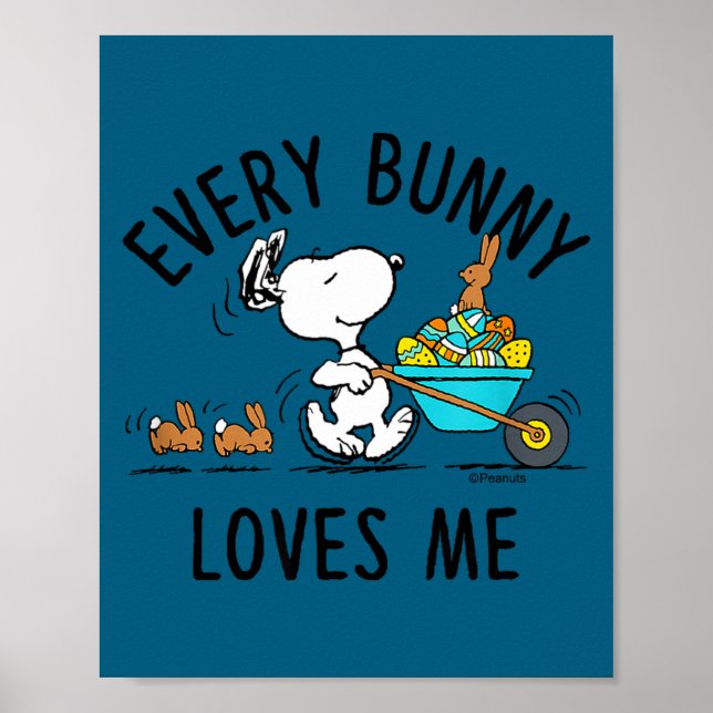 Peanuts - Ostern - jeder Hase mag mich Peanuts -  Poster (Vorne)