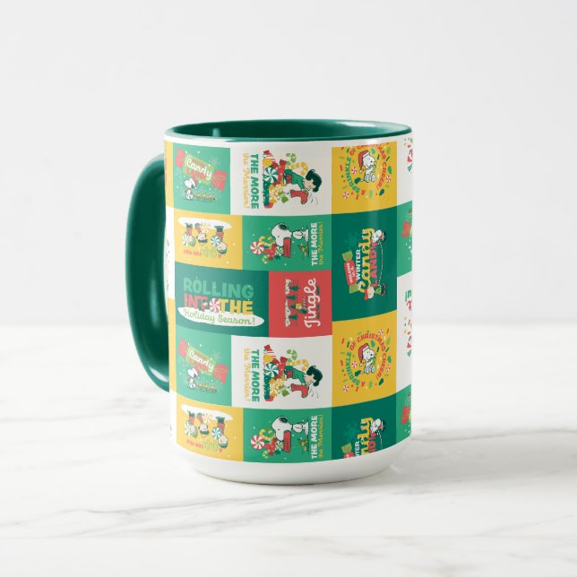 Peanuts Peppermint Dreams | Urlaubsmuster Tasse (Vorderseite Links)