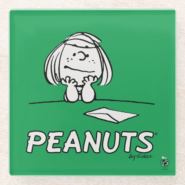 Peanuts | Peppermint Patty Gedanken Glasuntersetzer (Vorderseite)