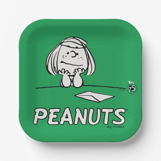 Peanuts | Peppermint Patty Gedanken Pappteller (Vorderseite)