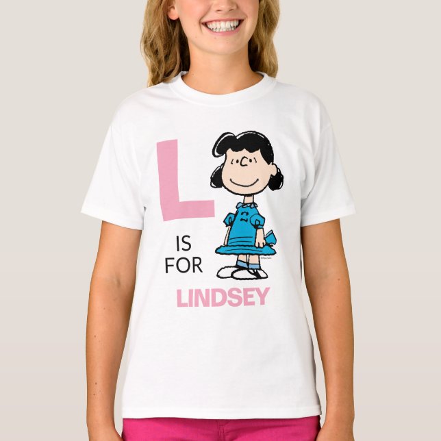 PEANUTS | Personalisiert Lucy T-Shirt (Vorderseite)