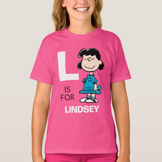 PEANUTS | Personalisiert Lucy T-Shirt (Vorderseite)