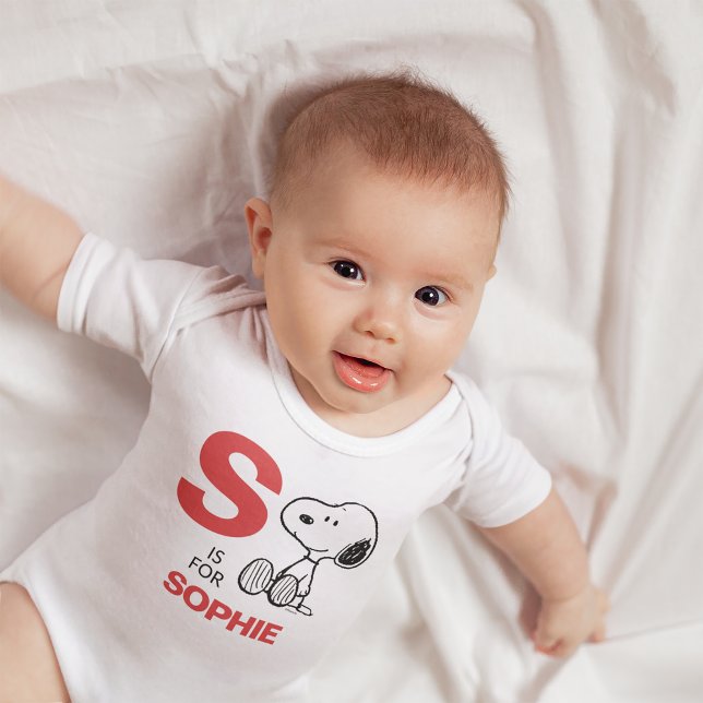 PEANUTS | Personalisierte Snoopie Baby Strampler (Von Creator hochgeladen)