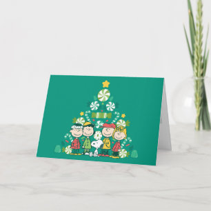 Peanuts Pfefferminz-Weihnachtsbaum Feiertagskarte
