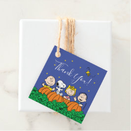 Peanuts Pumpkin Baby Dusche - Danke Geschenkanhänger