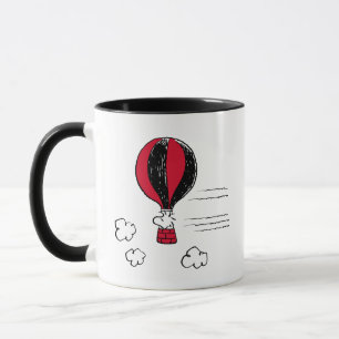 PEANUTS   Rotes und schwarzes Muster Tasse