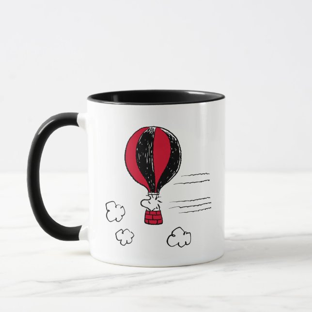 PEANUTS | Rotes und schwarzes Muster Tasse (Links)