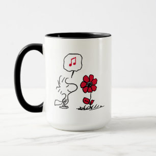 PEANUTS   Rotes und schwarzes Muster Tasse