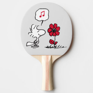 PEANUTS Rotes und schwarzes Muster Tischtennis Schläger