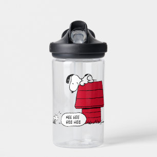 PEANUTS Rotes und schwarzes Muster Trinkflasche