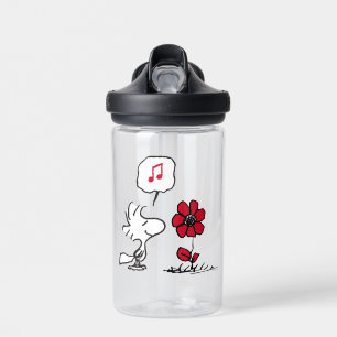 PEANUTS   Rotes und schwarzes Muster Trinkflasche