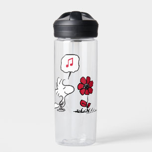 PEANUTS   Rotes und schwarzes Muster Trinkflasche