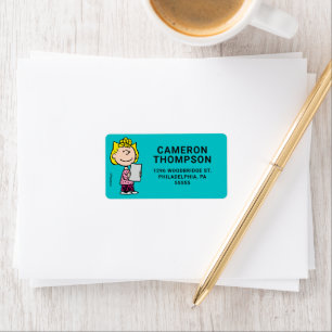 Peanuts   Sally Adressaufkleber