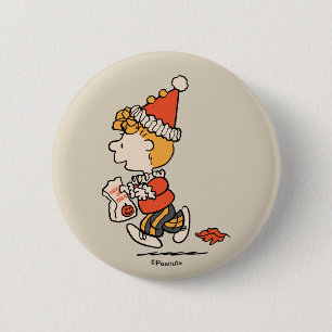 Peanuts Sally Clown-Kostüm Halloween Button