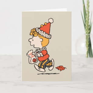 Peanuts Sally Clown-Kostüm Halloween Karte