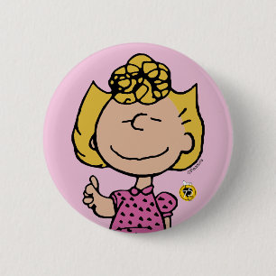 Peanuts Sally Super Lächeln Button